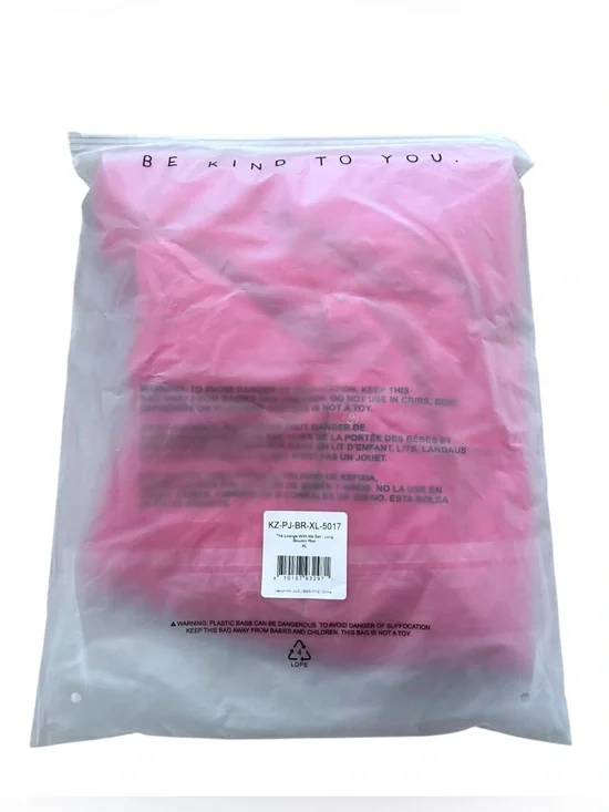 KOZE Jaclyn Hill The Lounge with Me Set Long Sleeve Boudoir Red Pink Size XL - Picture 5 of 6